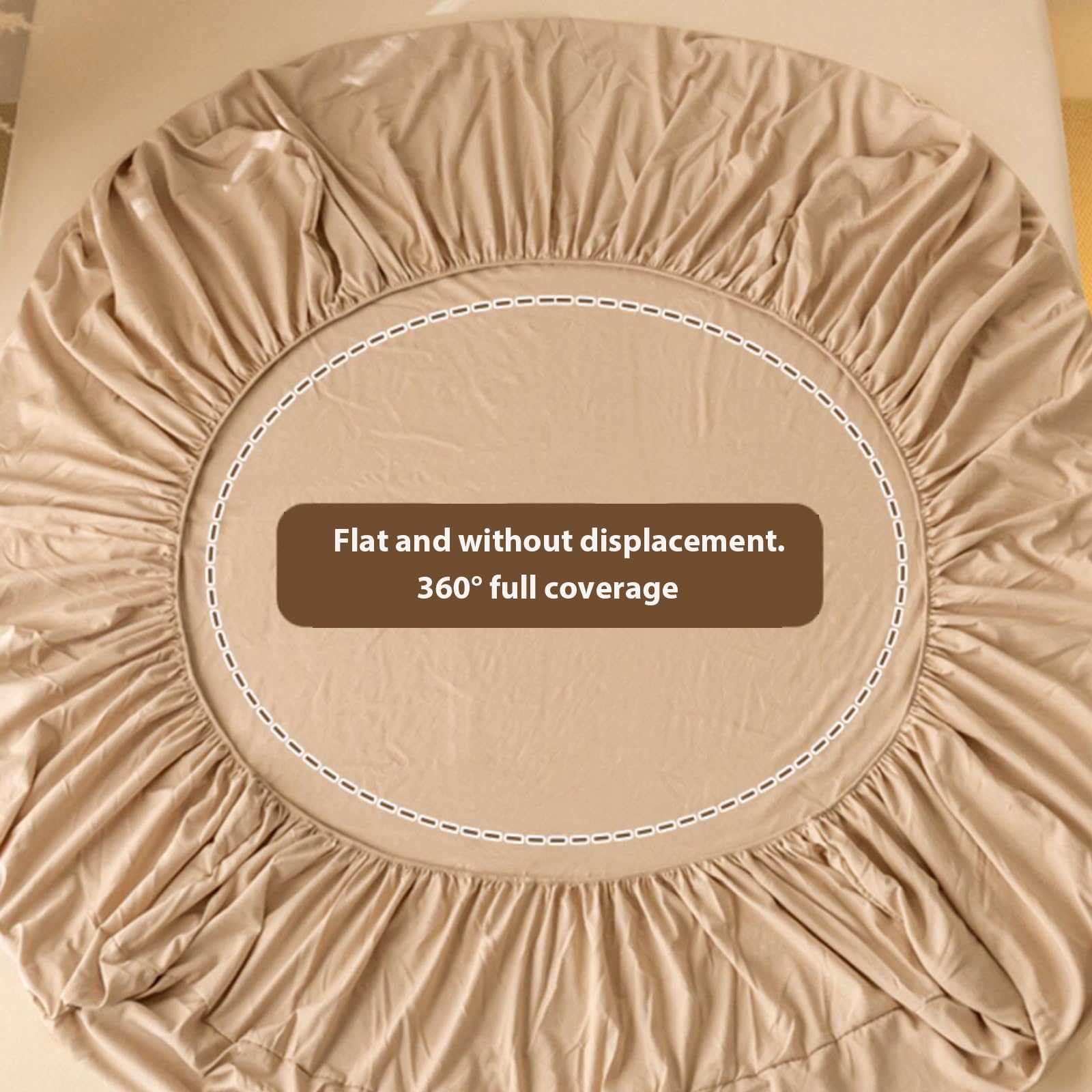 Sábana Bajera elástica, de algodón Cepillado de Color Liso, Funda para colchón de muelles, Ideal para hoteles y alojamientos turísticos(Green,120x200cm/47.2 * 78.7in)