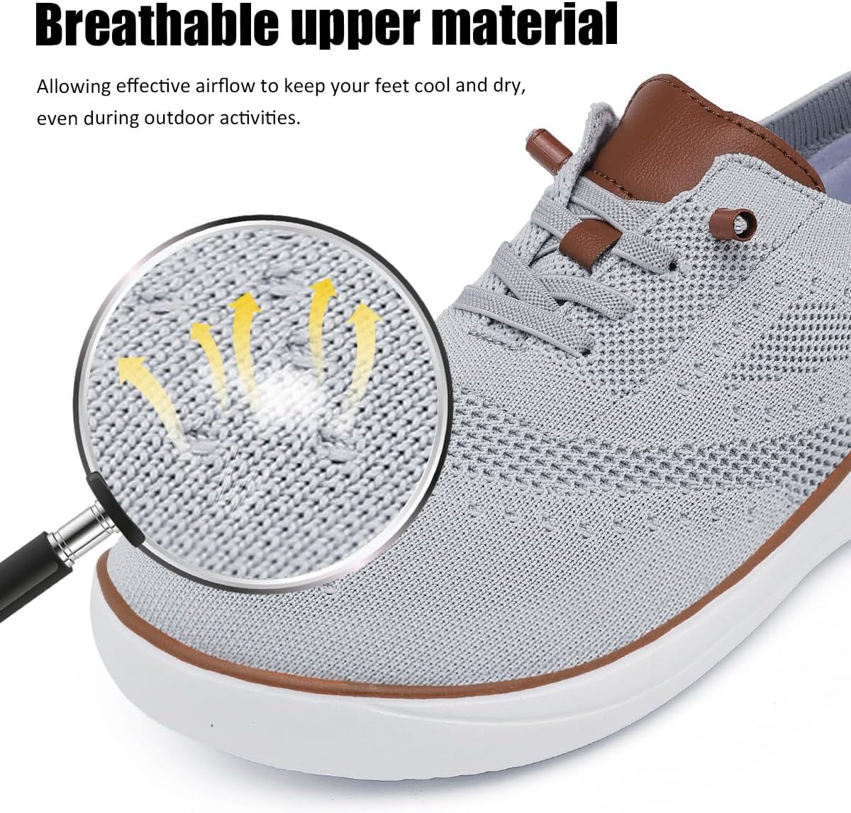 CFVKPT Mens Barefoot Dress Shoes Wide Toe Box Zero Drop Oxfords Shoes Business Casual Sneakers Size 6.5-12 - Image 6