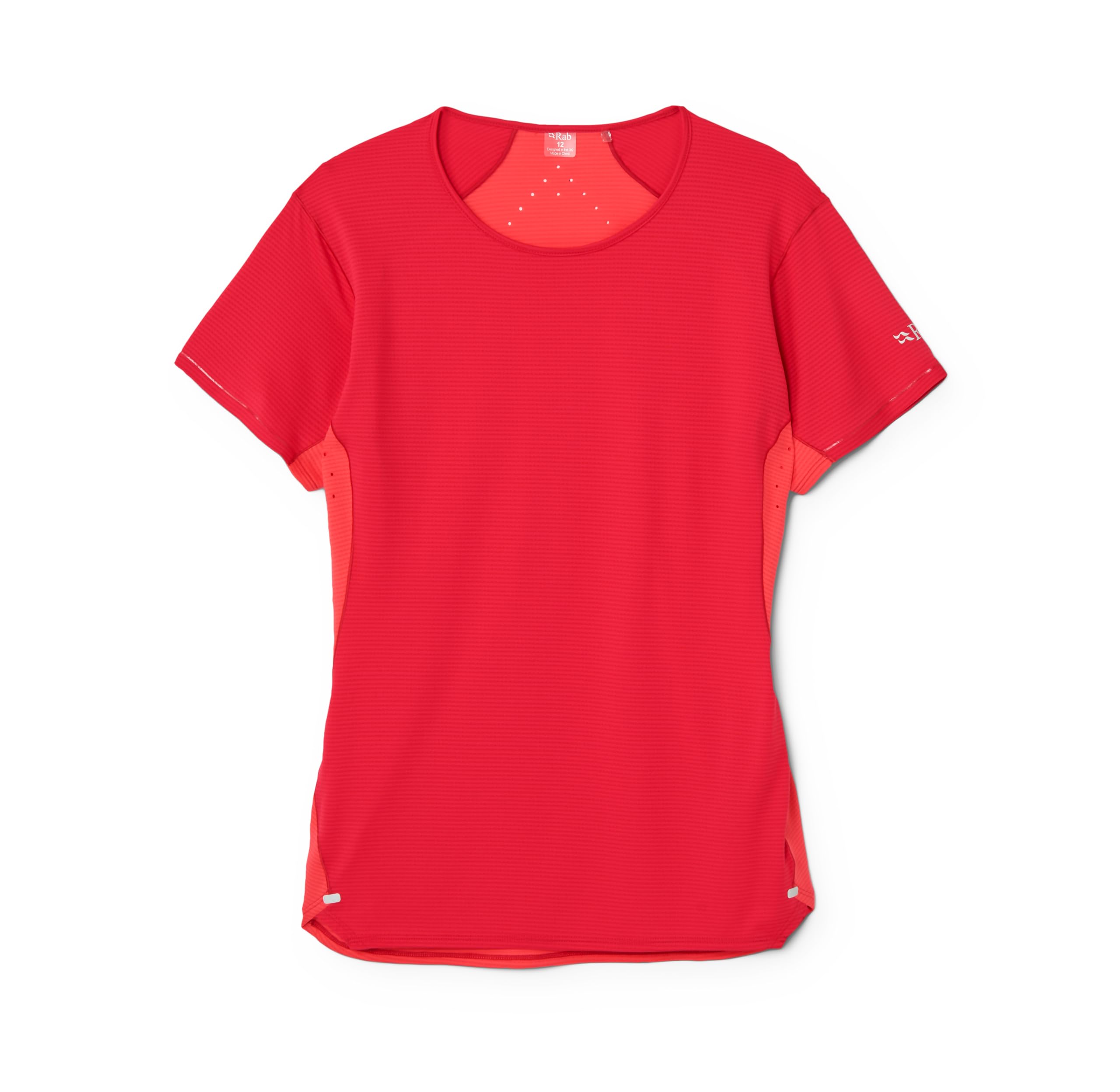 Rab Women's Sonic Ultra Tee - Lightweight Quick-Drying T-Shirt for Hiking & Trail Running - Watermelon/Hibiscus - 12