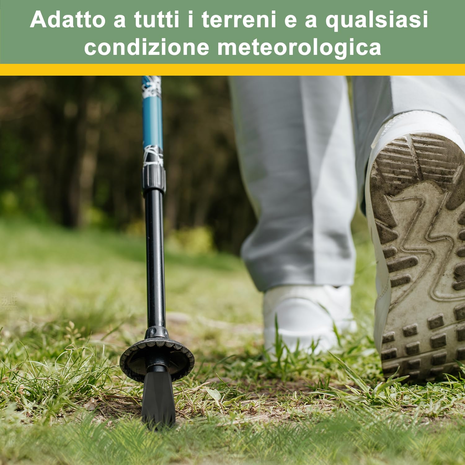 supregear Punte di Ricambio per Bastoni Da Trekking/escursionismo, Protezioni Terminali in Gomma Antiscivolo per Bastone Da Passeggio, Diametro Foro 11 mm (0,4"), 8 Pezzi