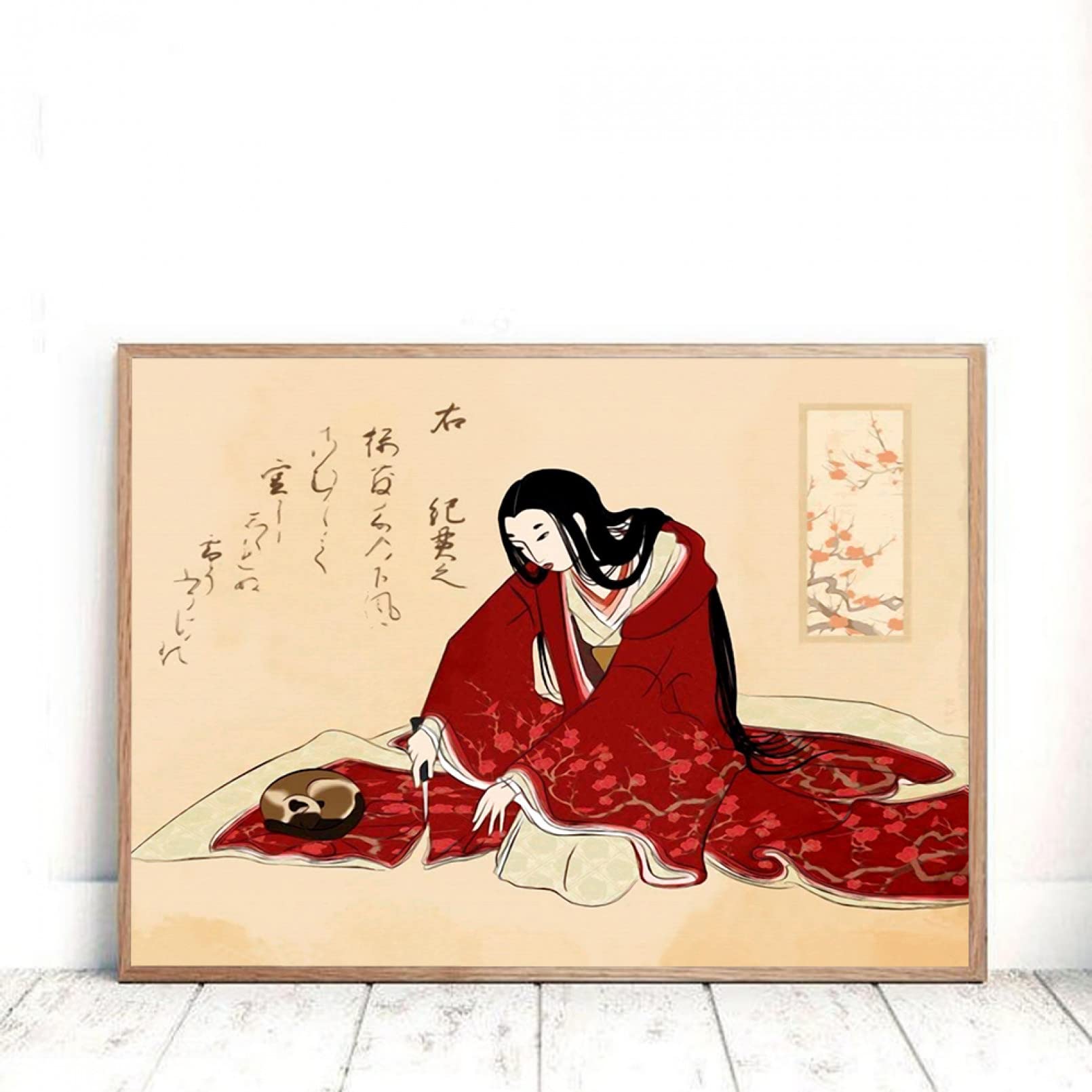 Samurai giapponese Tela Pittura Wall Art Personaggio Poster e Stampe Decorazione per la casa per soggiorno Camera da letto Wall Decor 50x70cm-3Pcs Frameless