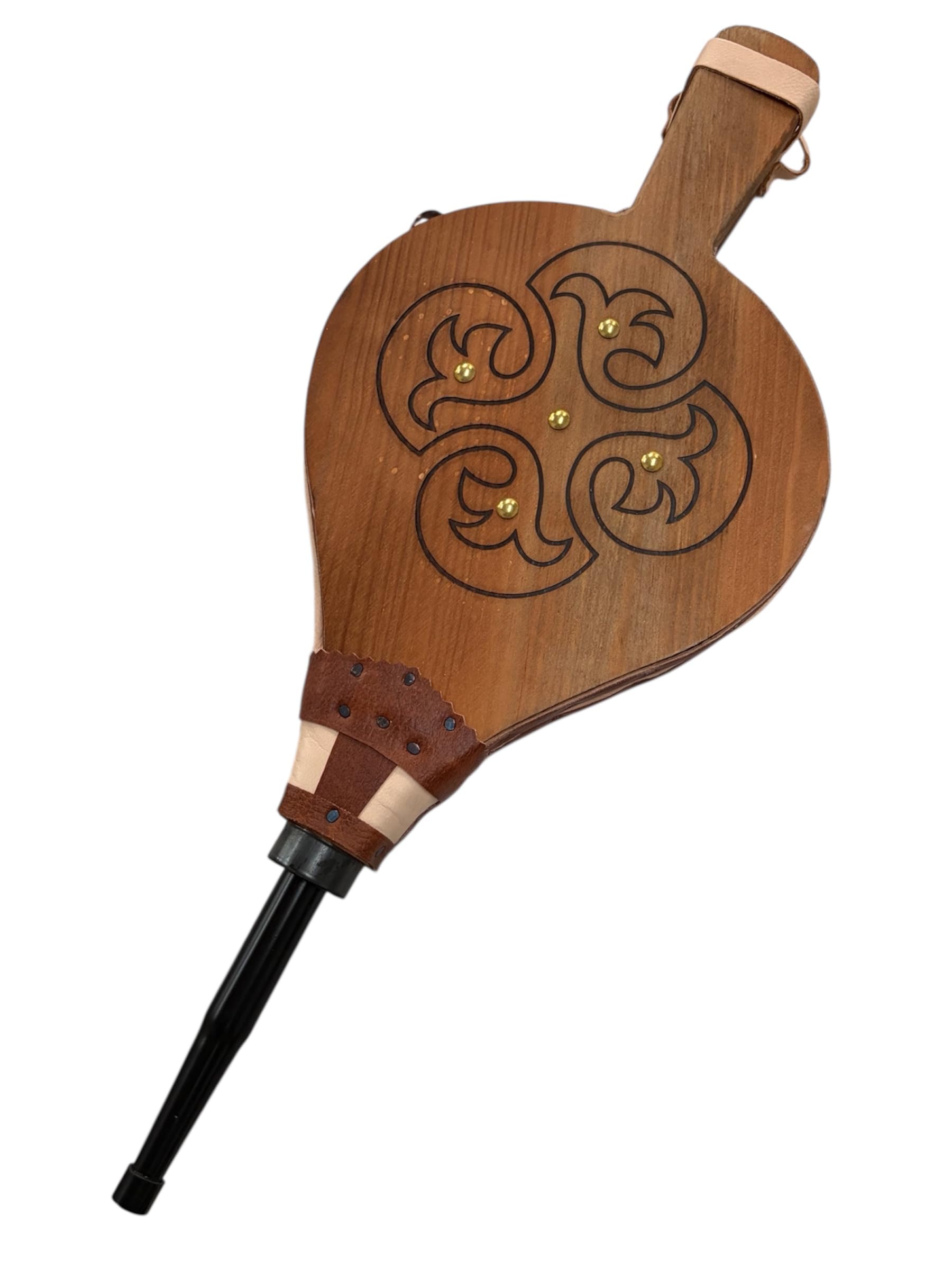 Todo Cultivo Soffietto per camino o barbecue in legno e pelle 52 cm.