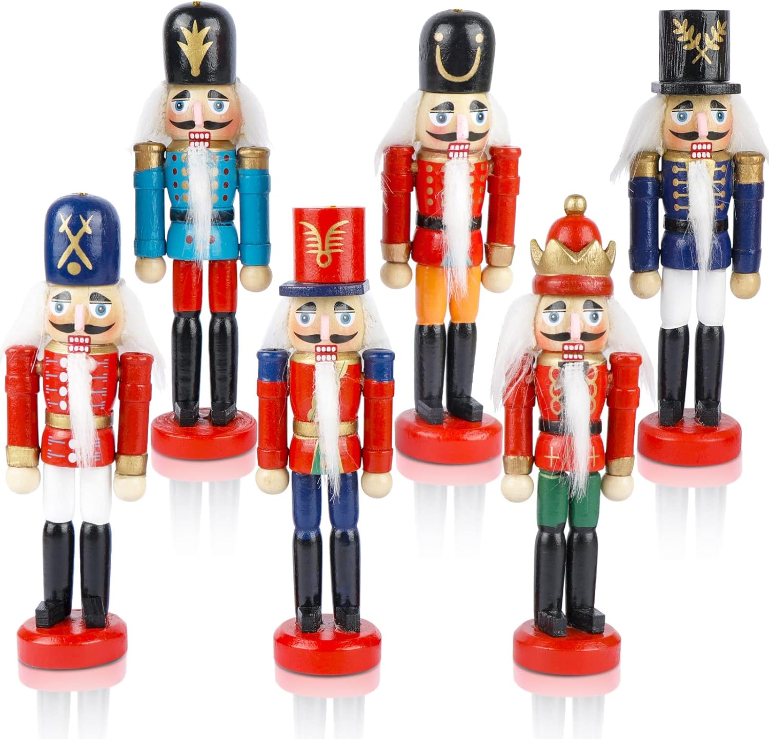 OurWarm Nutcracker Christmas Decorations 6Pcs Christmas