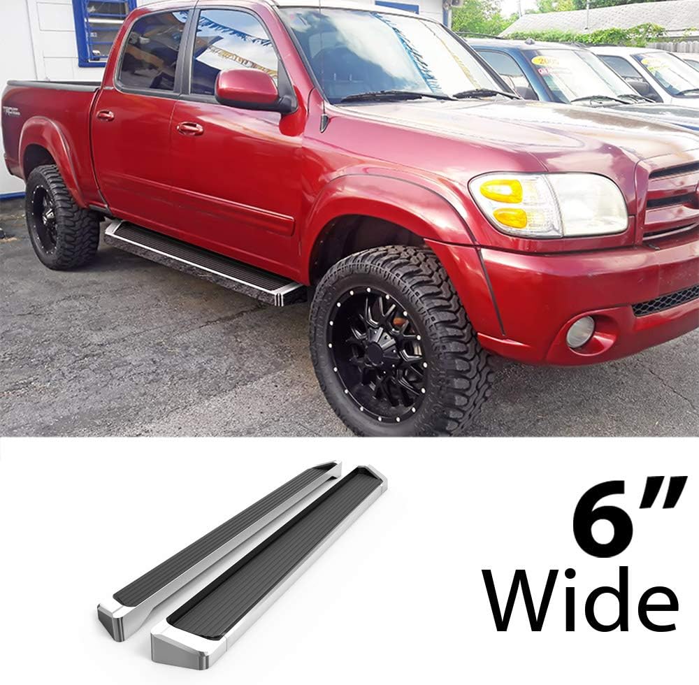 for 2004-2006 Tundra Double Cab Pickup 4-Door (Nerf Bar Side Steps) 6" Eboard Running Boards