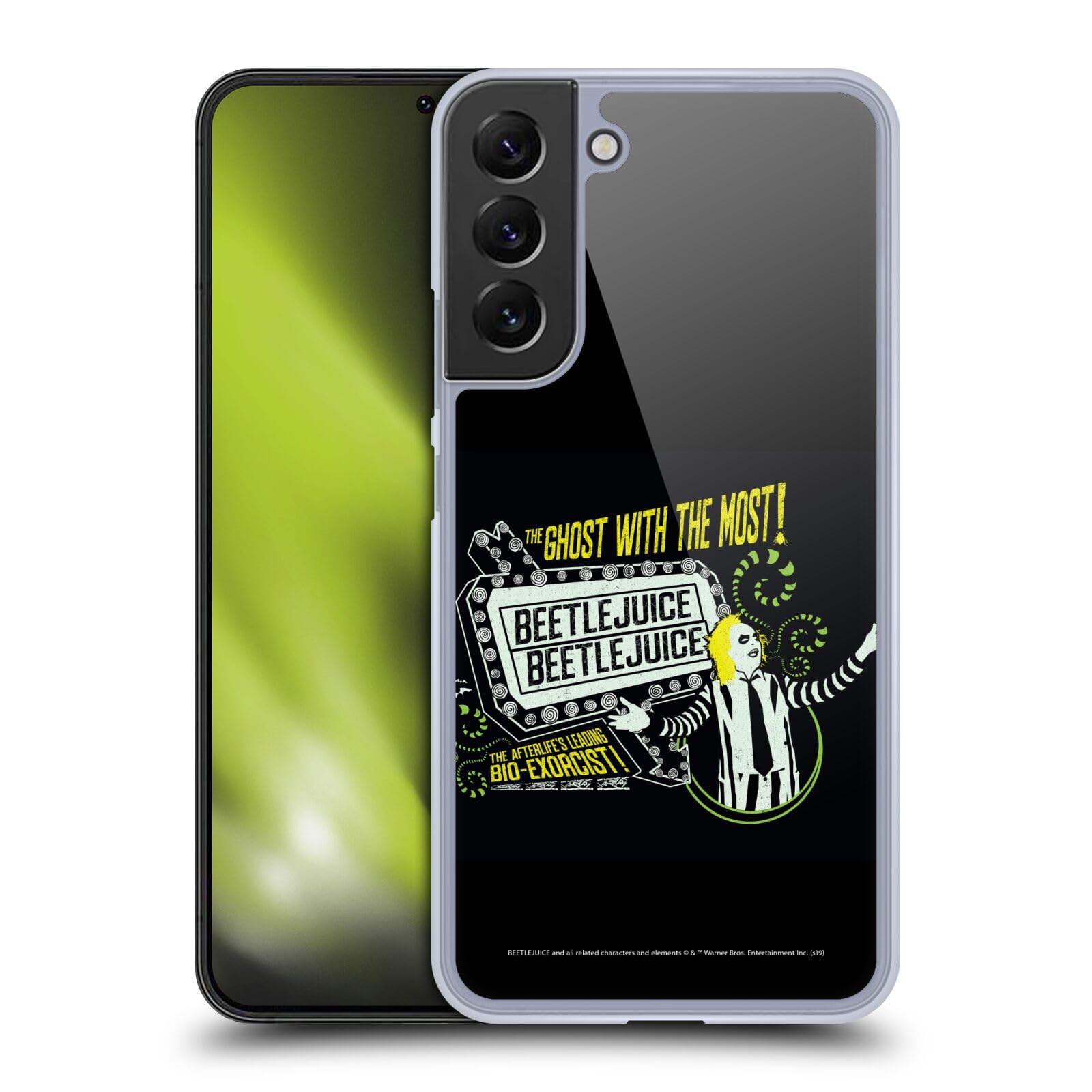 Head Case Designs Officially Licensed Beetlejuice Betelgeuse Graphics Hard Back Case Compatible With Samsung Galaxy S22+ 5G