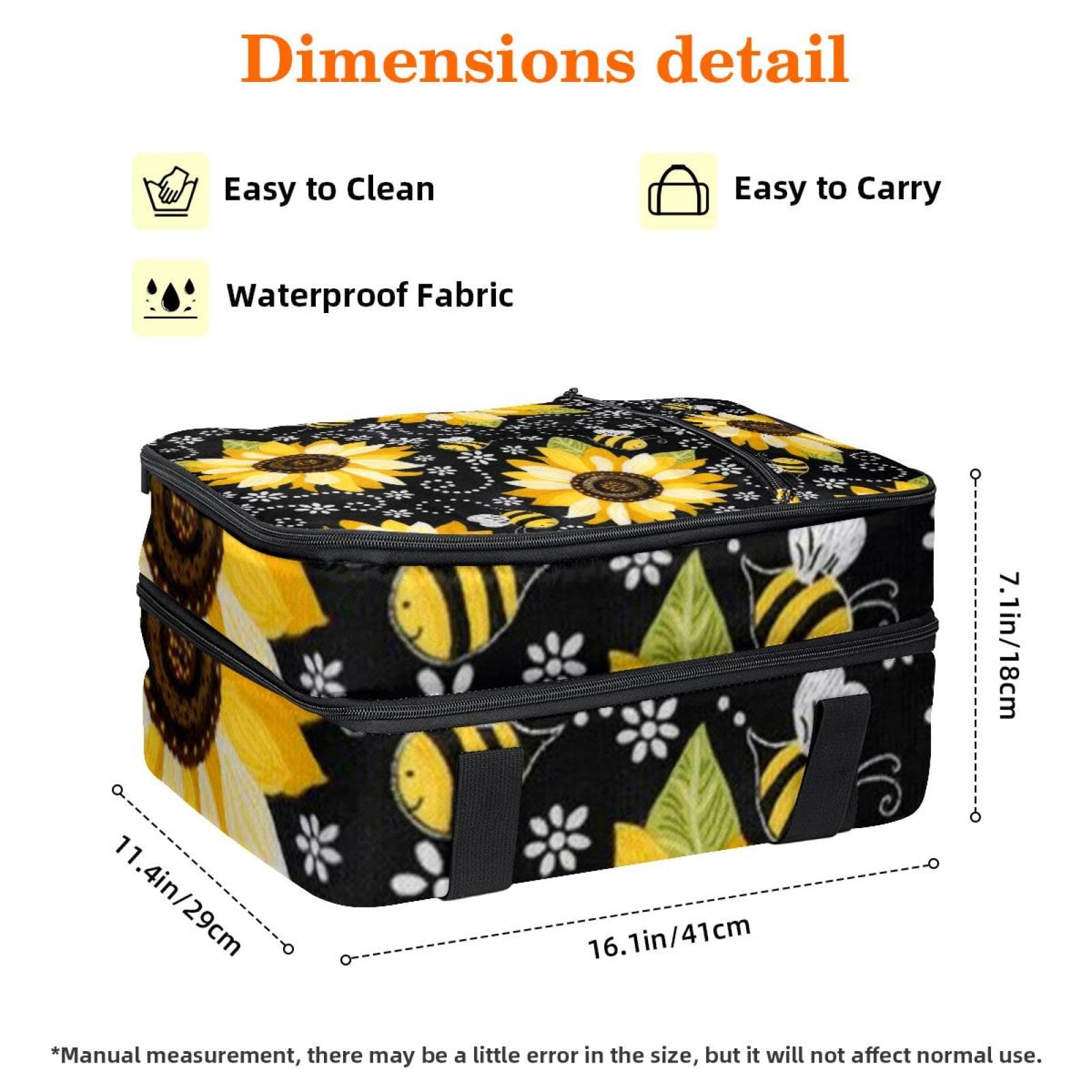 Grand sac à déjeuner isotherme pour homme et femme, double couche, étanche, étanche, réutilisable, sac fourre-tout pour le travail, l'école, le pique-nique, la plage, le camping, les voyages,