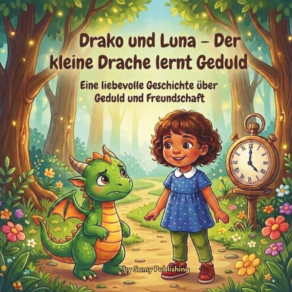 Der kleine Drache Drako lernt Geduld – Ein magisches Abenteuer mit Luna: Ein Kinderbuch über Geduld, Achtsamkeit und Freundschaft – Liebevolle ... Warten, Lernen und innere Ruhe ab 3 Jahren