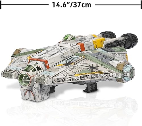 Miniatura 4 de STAR WARS Micro Galaxy Squadron Ghost (Secret Mission) - Vehículo de 15 pulgadas con tres vehículos adicionales más diez accesorios de micro figuras