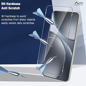 Aiziki Glass Screen Protector For OPPO Find X9 Pro Tempered Glass Film, Impact-Protection, Anti-Shatter, Anti-Scratch, HD Clear, Bubble Free, [2 Pack] Screen Protectors OPPO Find X9 Pro