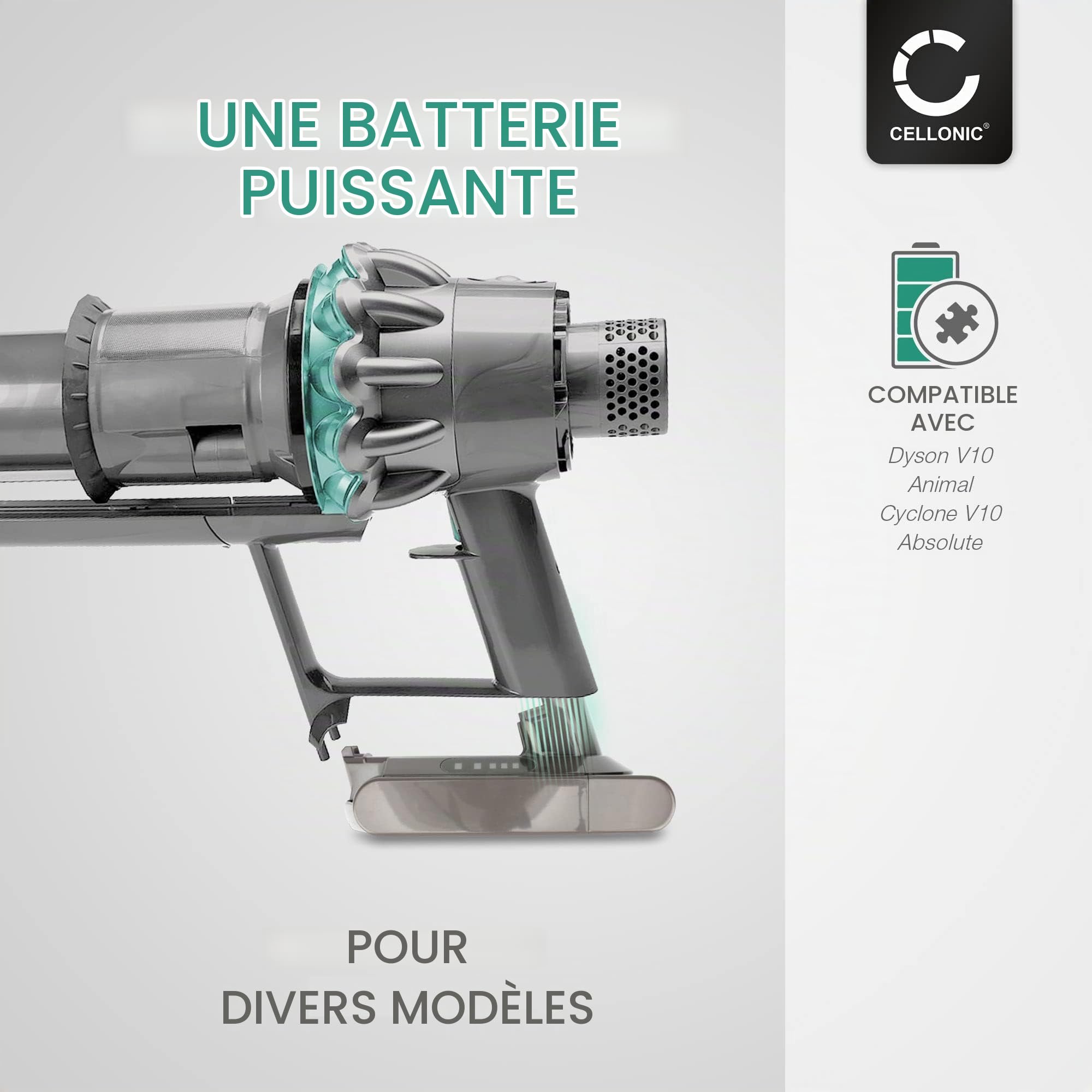 CELLONIC 1x Batterie Compatible avec Dyson Cyclone V10, Absolute, Pro