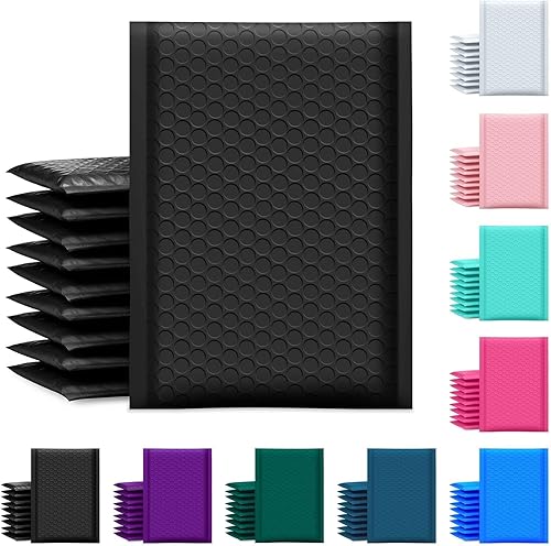 Miniatura 11 de UCGOU - Sobres acolchados de burbuja de 6" x 10", sobres de polietileno blancos para negocios pequeños, bolsas impermeables para envíos al por