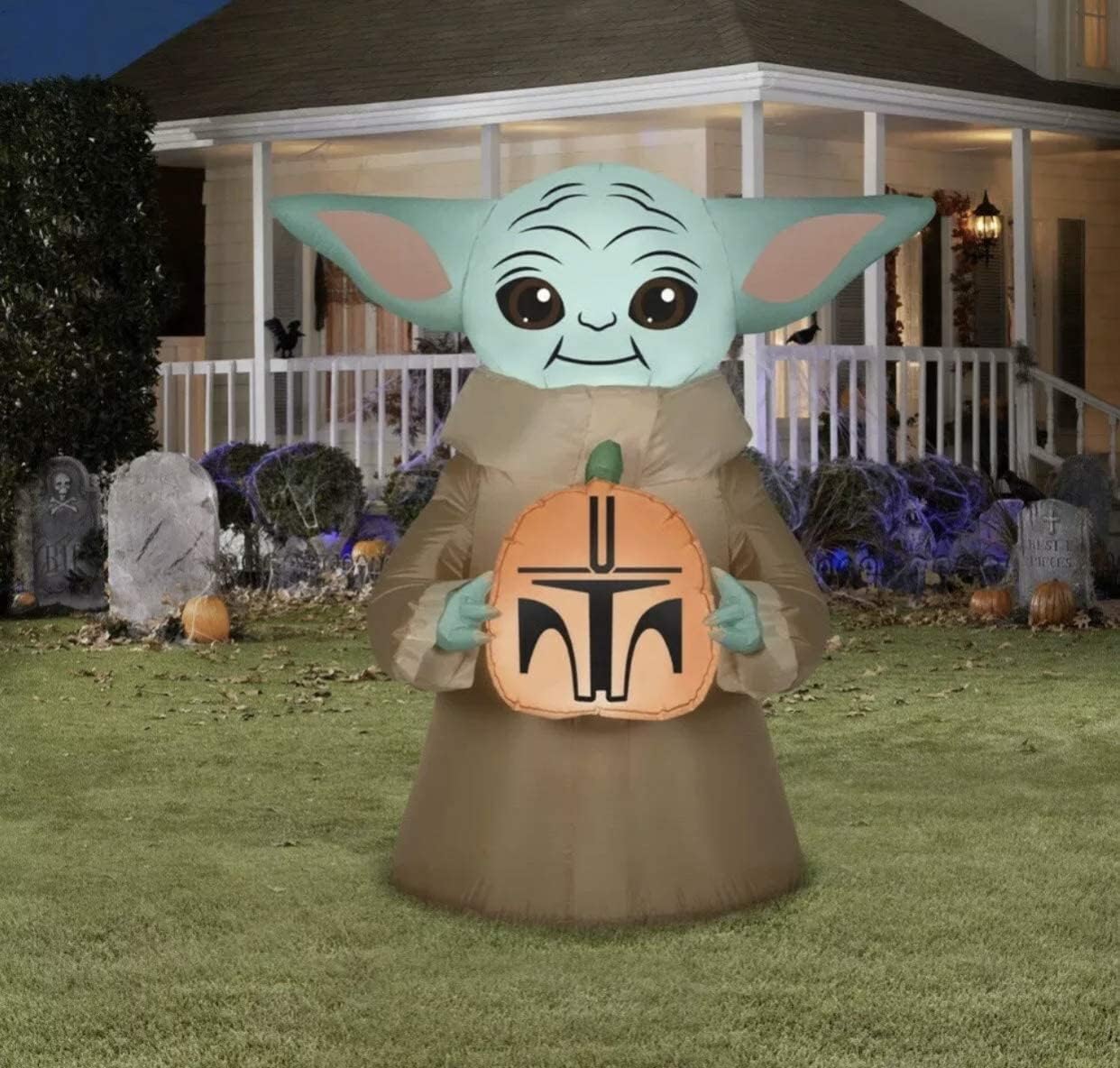 Star Wars The Mandalorian The Child Baby Yoda Halloween Airblown
