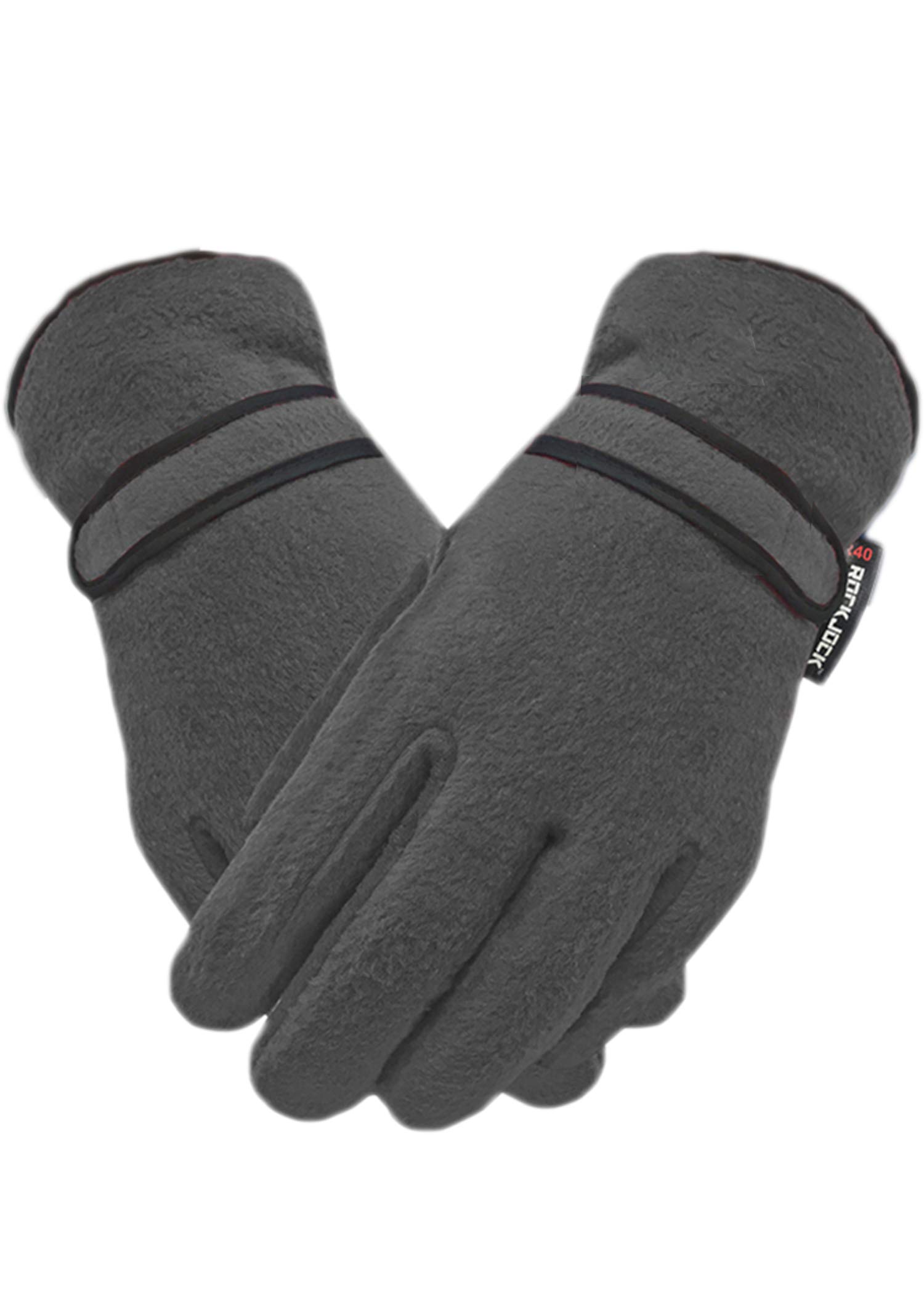 Undercover Boys Grey Childrens Kids Girls Winter Thermal Lined Fleece Gloves S/M