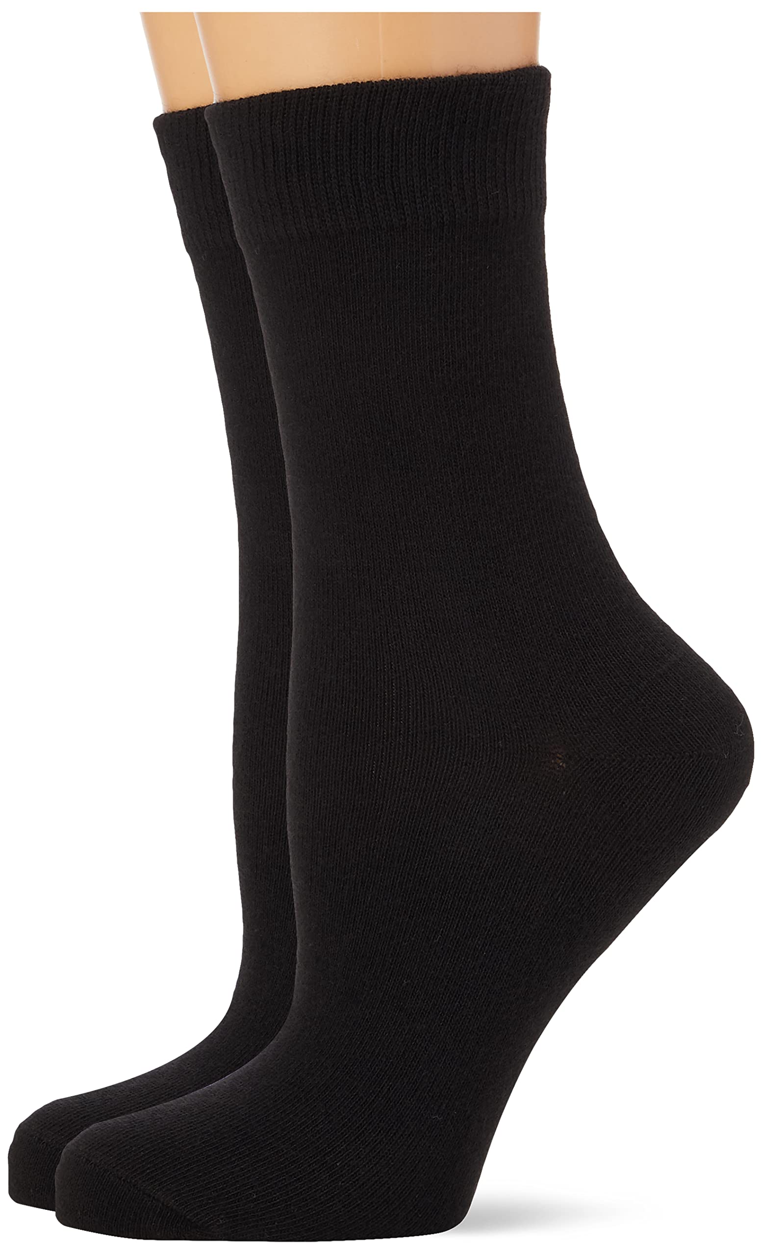 Nur Die Women's Damen Classic Baumwolle Doppelpack Women's socks, Schwarz, 42 Regular