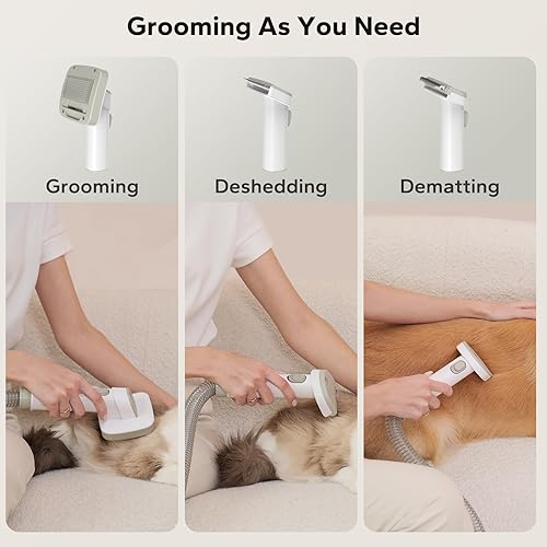 Miniatura 3 de Aspiradora de aseo para perros para desprendimiento, kit de aseo para perros con 6 herramientas probadas para desenroscar, desenmascarar, recortar y