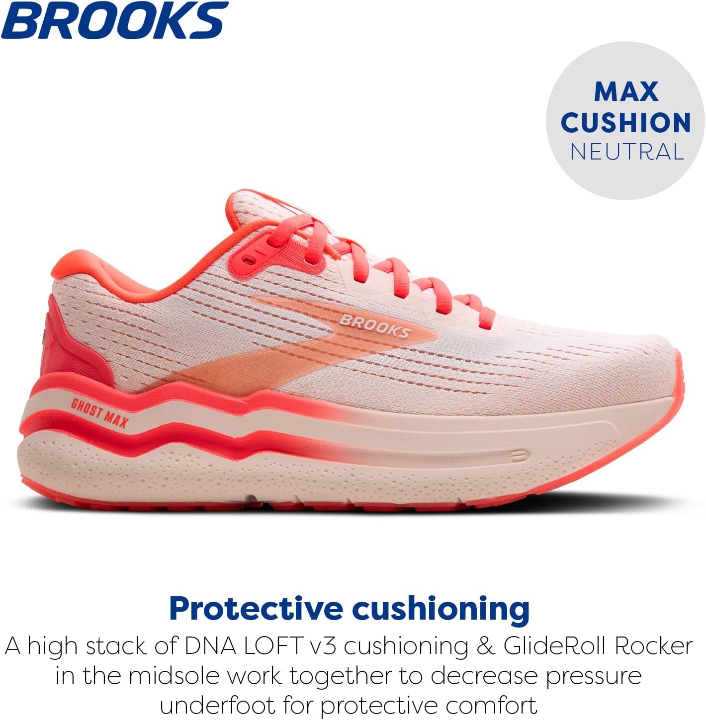 Brooks Women’s Ghost Max 2 Neutral Running & Walking Shoe - Image 2