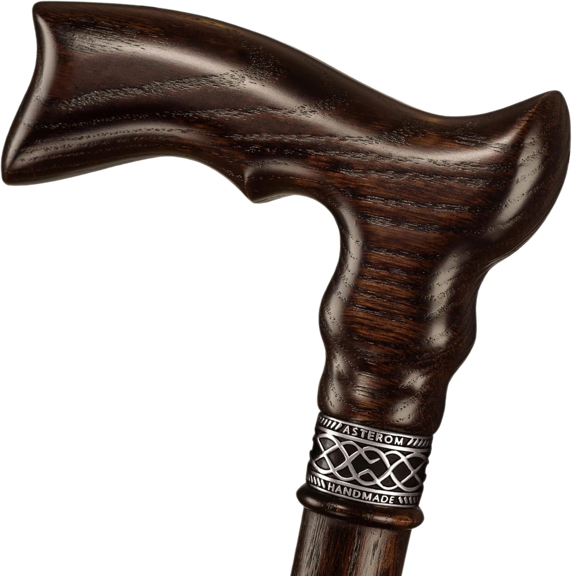 Asterom Extra Long Walking Cane for Tall Men and Women - Ergonomic Wooden Canes Fashionable Walking Stick - 39 Inch