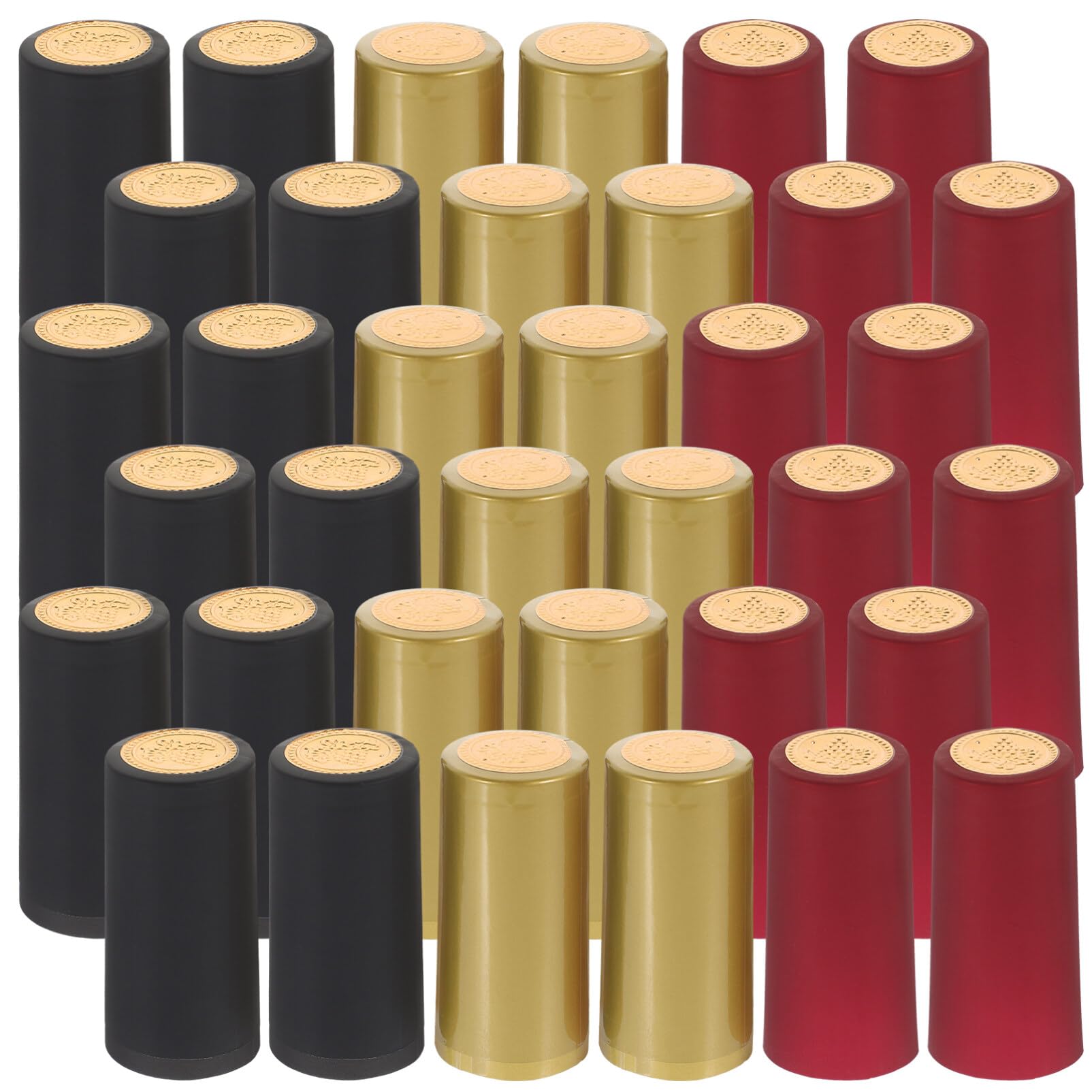 Alipis 150pcs PVC Heat Shrink Capsules Wine Shrink Wraps Wine Bottle Capsule Shrink Cap for Wine Cellars Home Use