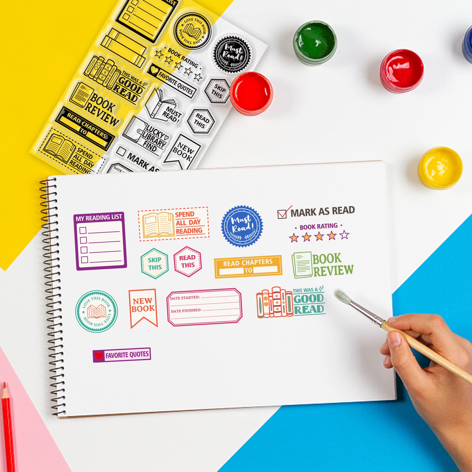 Darkroom Door Background Cling Rubber Stamp - DDBS064 Inky Script | Buddly Crafts