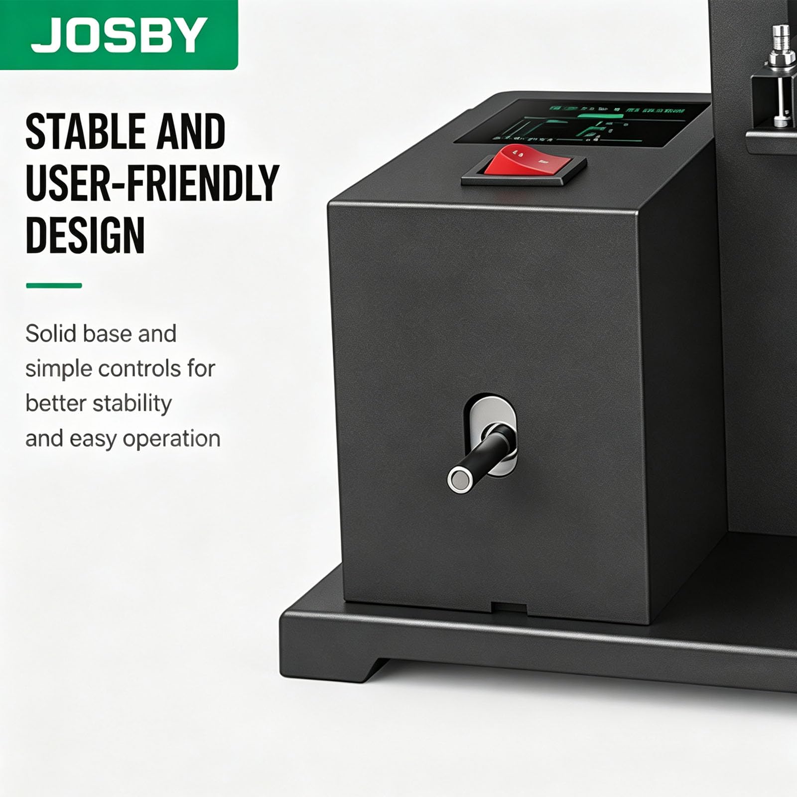 JOSBY Sierra De Cinta De Sobremesa De 800 W, Sierra De Cinta Portátil para Madera De 1750 RPM, Corte Angular De 0 A 45°, Profundidad De Corte De 70 Mm Y Profundidad De Garganta De 90 Mm