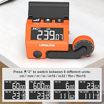 LASELION L1 Mitre Saw Digital Measuring Tool,Saw Stop with Adjustable Clamp