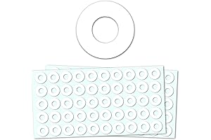 White Adhesive Reinforcement Rings (2 Pack of 1000)