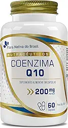 Coenzima Q10 100% Pura (200mg por porção) 60 Caps Flora Nativa