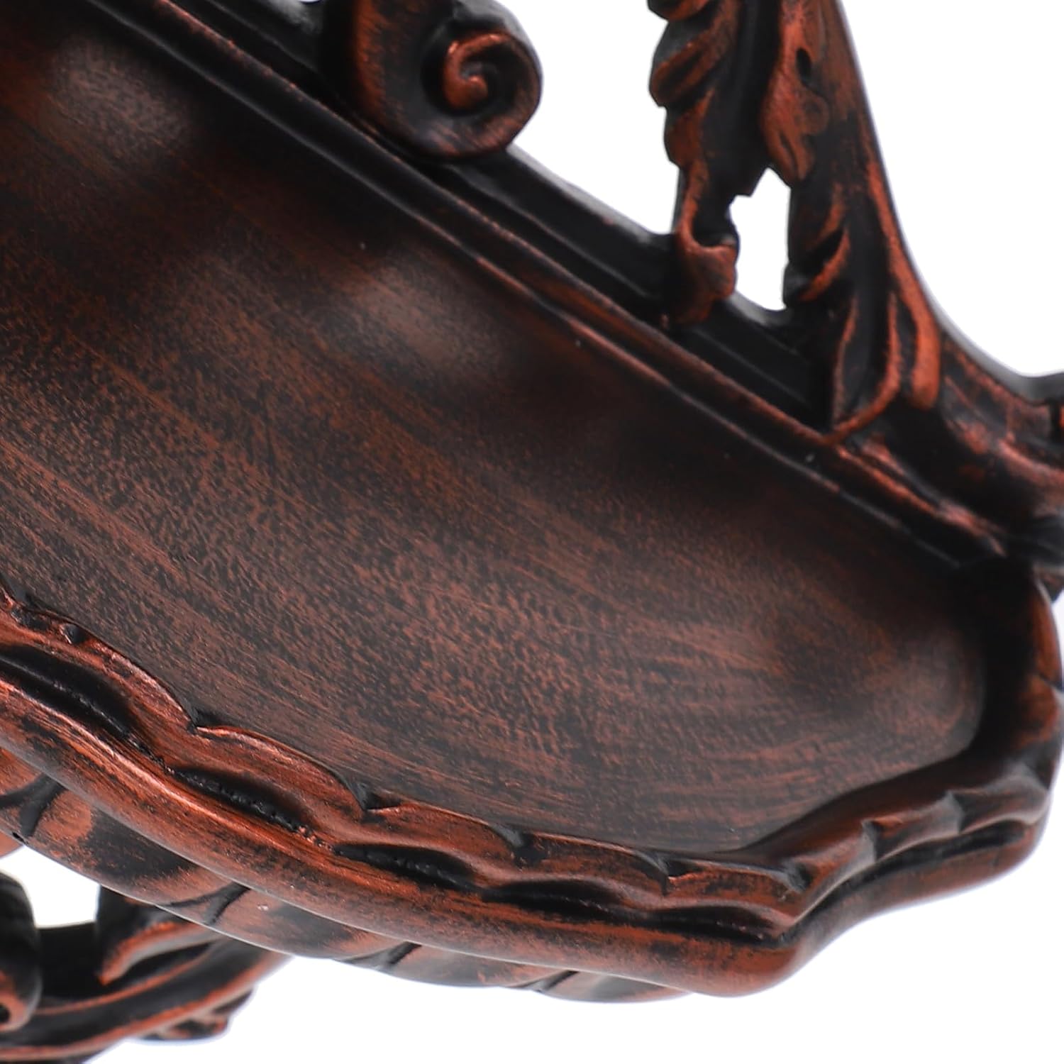 Cabilock Ornate Wall Shelf 10.24X7.8X3.94In Rustic Floating Ledge Decorative Hanging Shelf for Living Room Bedroom Office Home