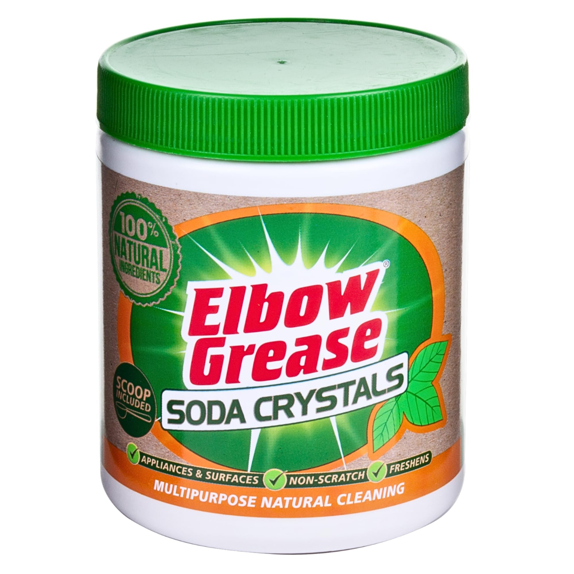 Elbow Grease Soda Crystals - 100% Natural Multi Purpose Cleaner (500g)
