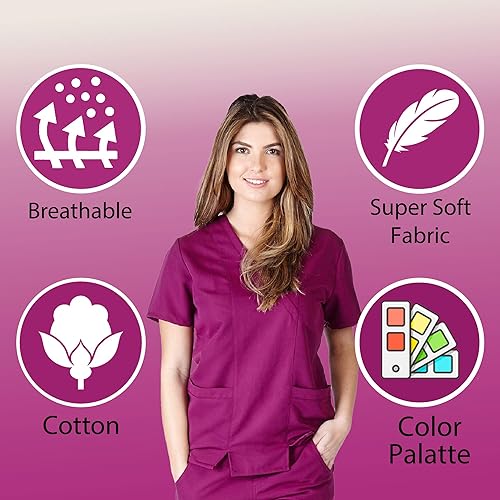 Miniatura 3 de Camiseta quirúrgica súper suave y ultra cómoda para mujer