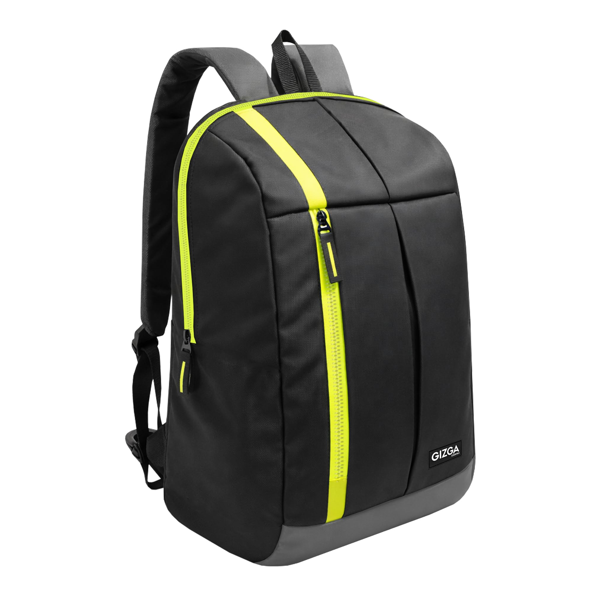 gizga essentials mini backpack for men & women (12l)| spacious interior, quick access pockets, durable & lightweight| high-strength polyester bag for travel, office, hiking & daily use (black)