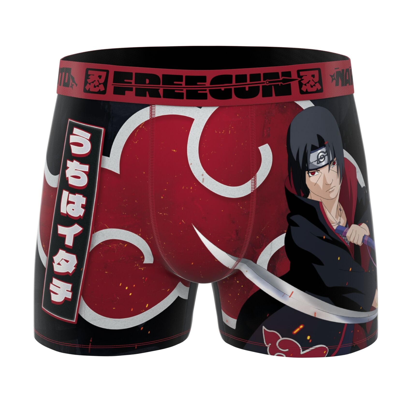 Freegun Boxer Enfant Naruto, Caleçon Garçon, Confortable & Ultra-Doux (Lot de 4)