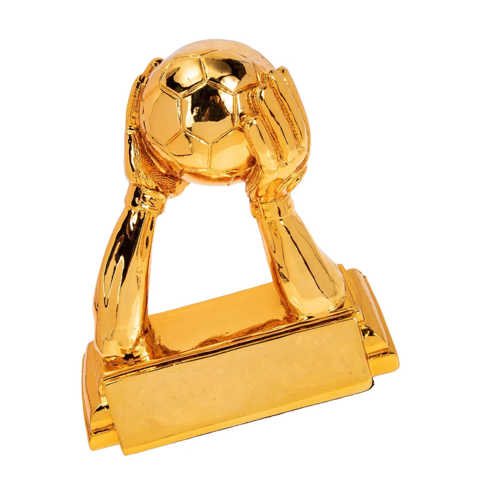 Healeved Trofeo de Fútbol Dorado de Resina Resistente para Almacenamiento Prolongado, Diseño Atractivo y Estilizado Adecuado para Aficionados y Porteros