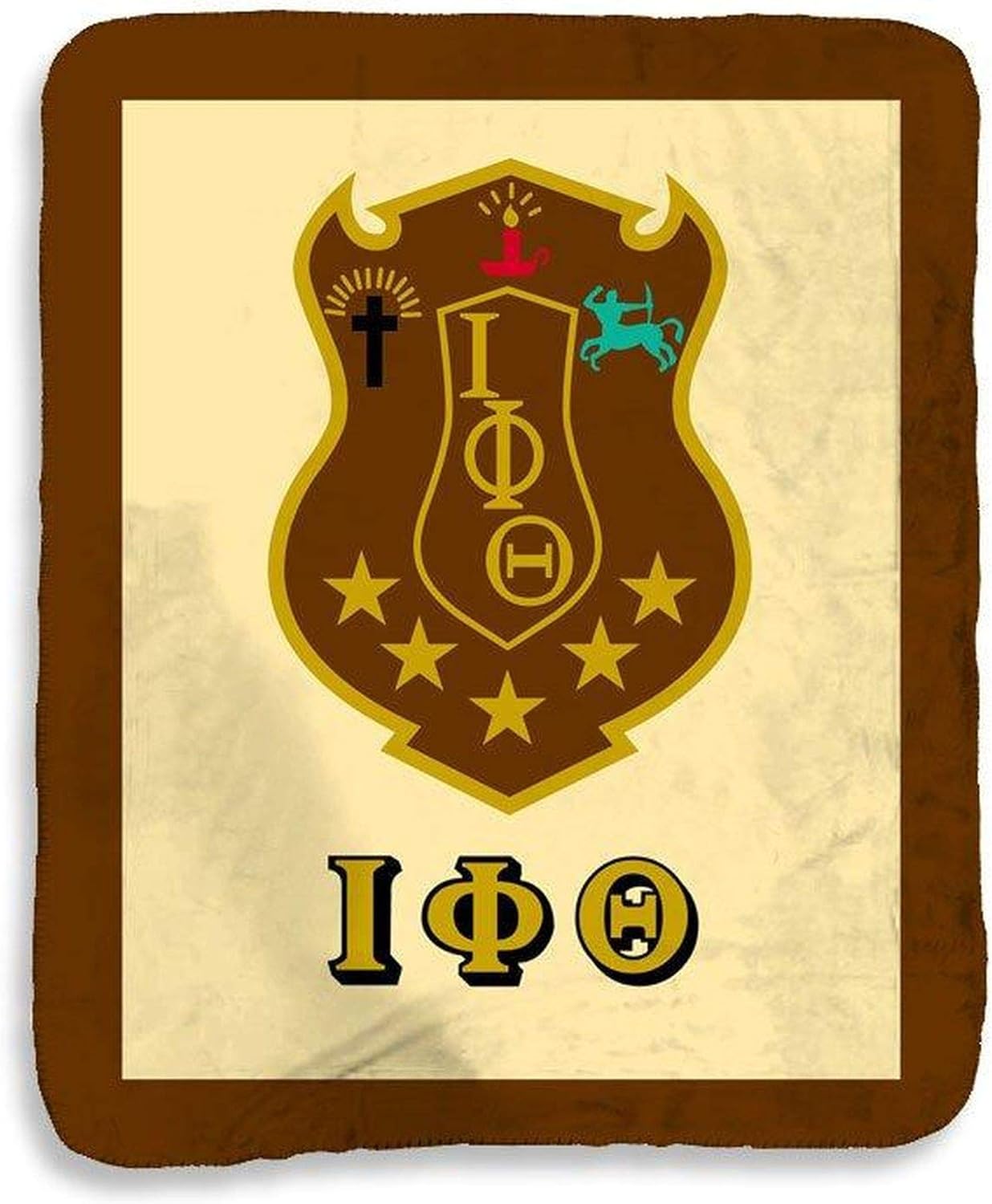 Greekgear Iota Phi Theta Sherpa Lap Blanket