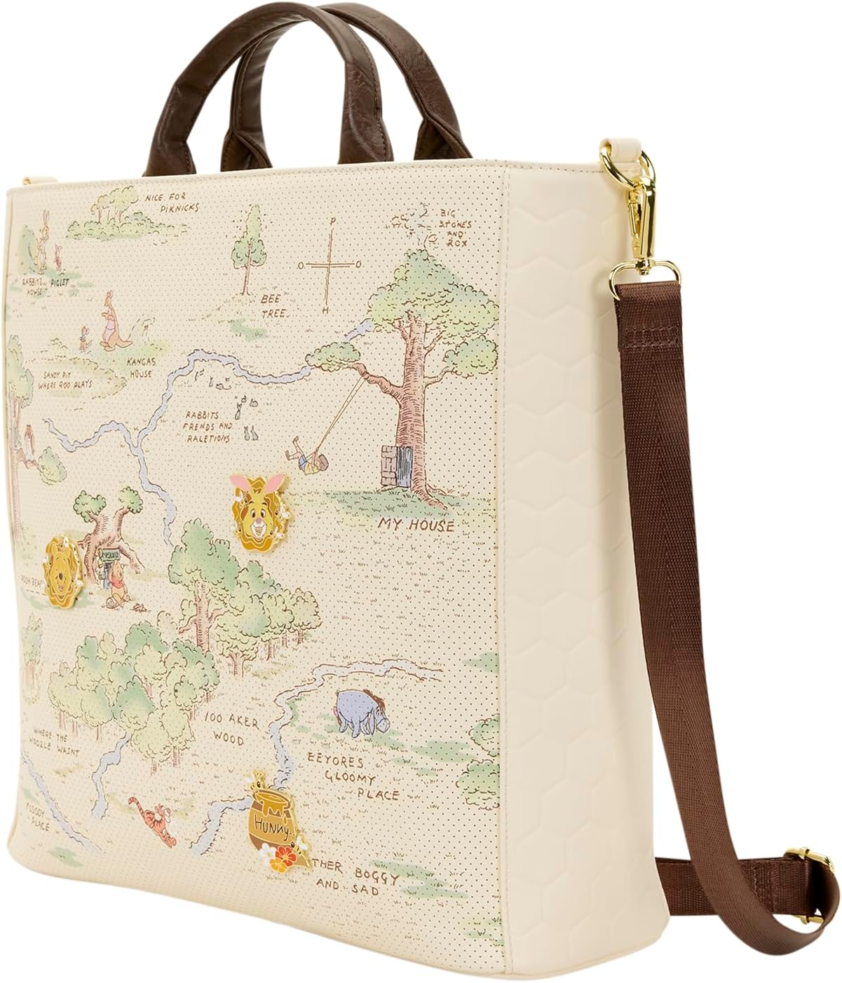 Loungefly Disney Winnie the Pooh Hundred Acre Wood Tote Bag