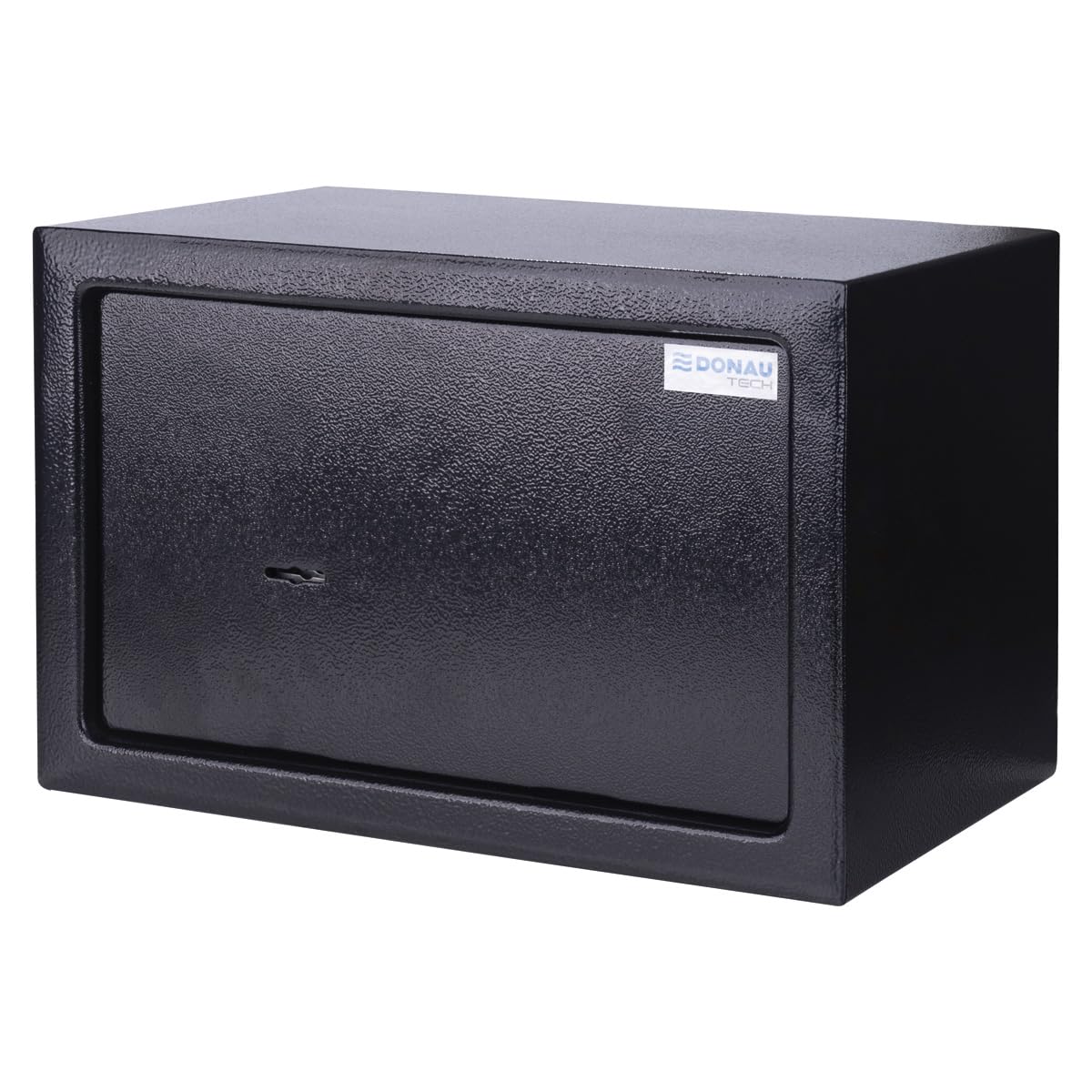 Caja fuerte para muebles DONAU TECH 8,5 L / 31 x 20 x 20 cm/manual para muebles/Caja fuerte para suelo o pared, incluye 2 llaves/Color negro