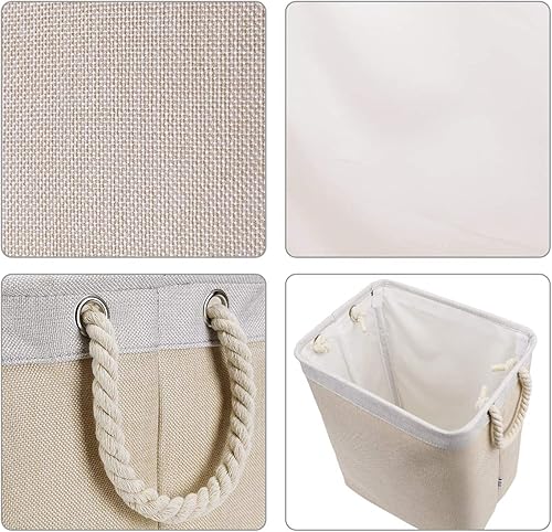 Miniatura 2 de DYD Cesta de lavandería con asas y soportes pequeñagrandealta para niños y niñas, plegable, forro integrado para dormitorio, almacenamiento de ropa