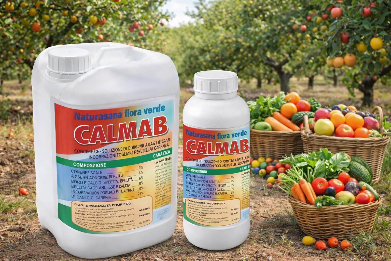 CALMAB 26 FL Concime CE con Calcio, Magnesio e Boro – Previene Marciume Apicale e Fisiopatie – Integratore Minerale per Orto, Piante e Frutteti – Formato 5 kg