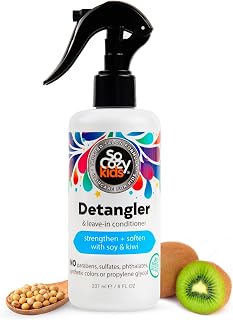 So Cozy Kids Detangler Spray & Leave-In Conditioner - Paraben-Free Hair Detangler for Frizzy Tangly Kids Hair (8 oz)