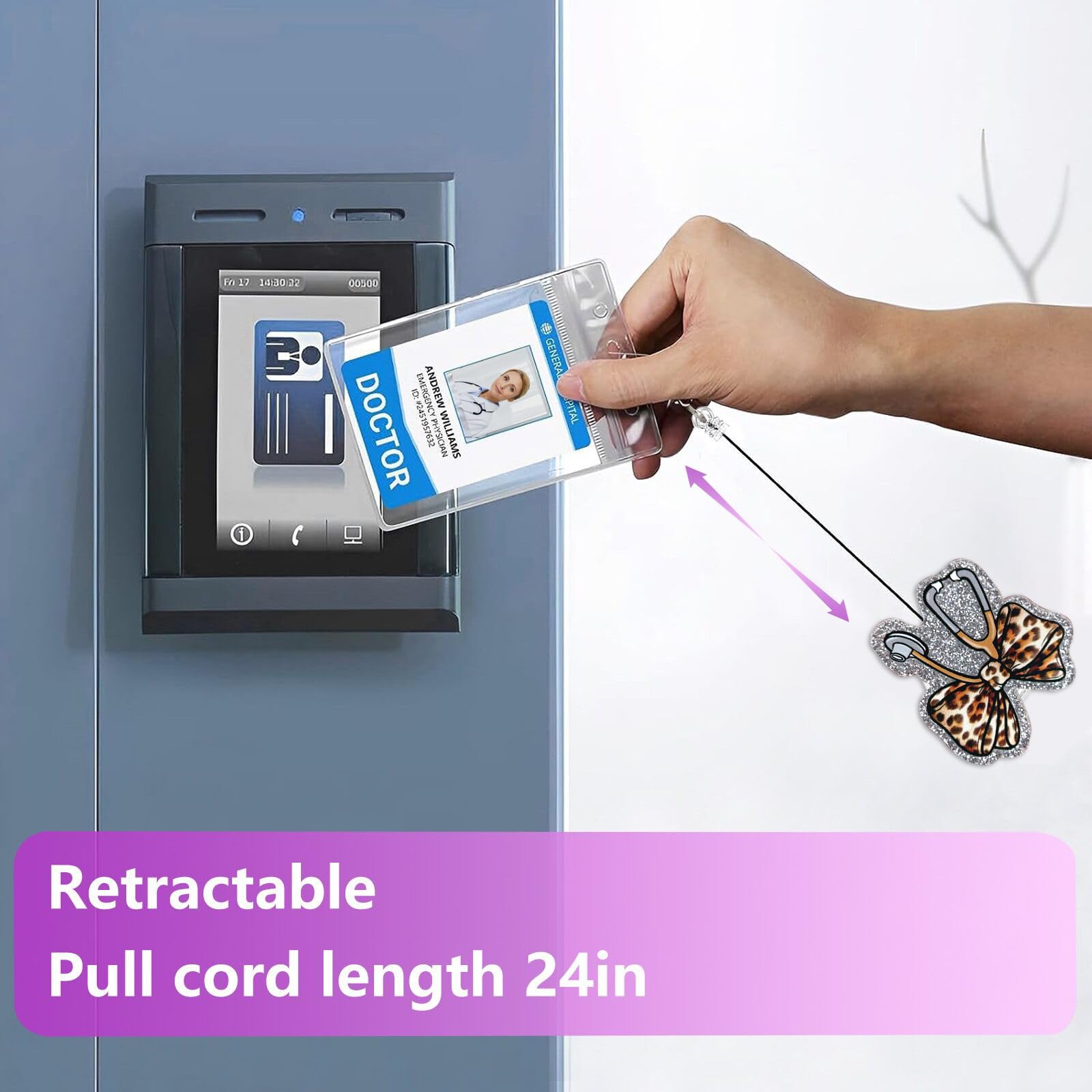 Carrete Retráctil De Identificación De Vaca Con Bonito Estam | Meses