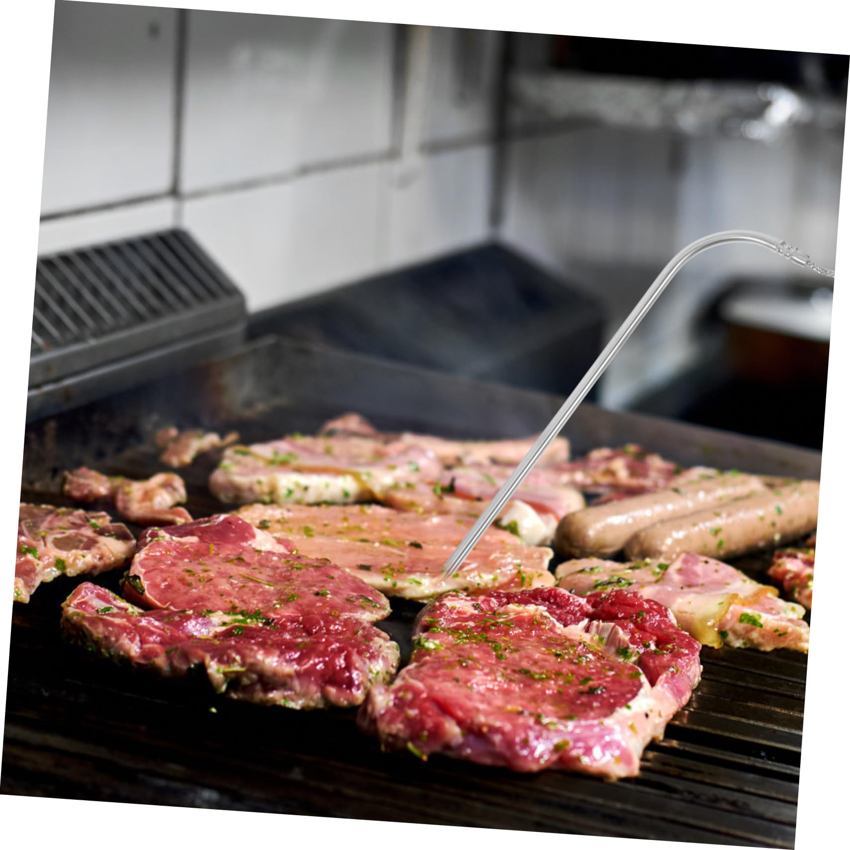UKCOCO 3 Set Termometro per Carne con Misuratore Temperatura Alimentare per Precisione per Bbq
