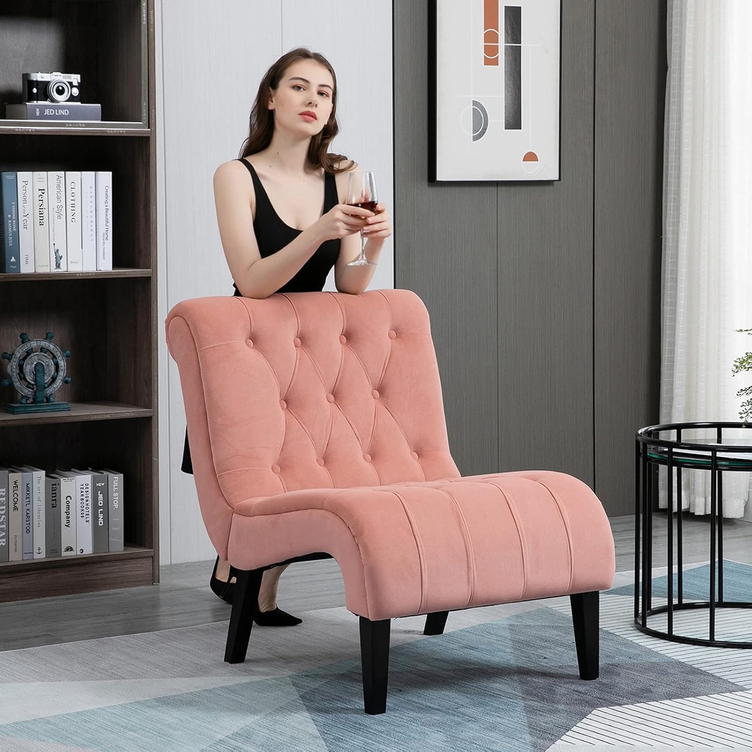 Buy Avawing Armless Accent Chair Buy Avawing Armless Accent Chair