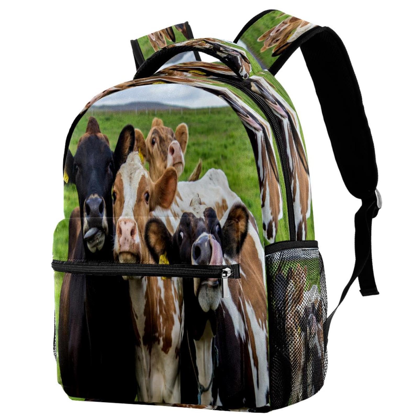 Sac à dos d'école vaches pour collégiens et sorties du week-end - 7