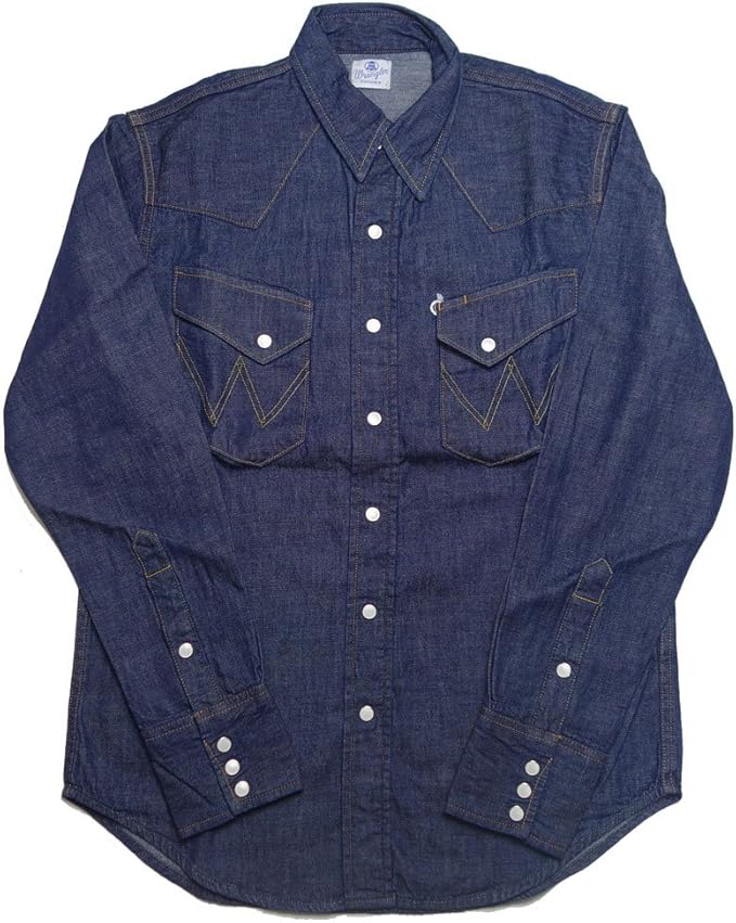 Amazon Wrangler ラングラー ウエスタンシャツ デニム シャツ Blue Bell 27mw メンズ Wm1725 S ワンウォッシュ300 コート ジャケット 通販