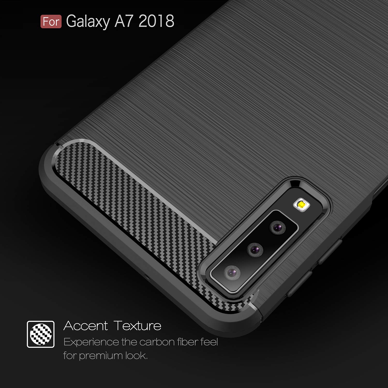 Amazon.co.jp: Galaxy A7 ケース【MARR】 スマホケース 炭素繊維カバー