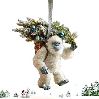 クリスマス デコレーション | 2D アクリル 製 サル コレクション ペンダント,クリスマスツリー用装飾吊り下げオーナメント - ホリデー ホーム キッチン アウトドア ガーデン パティオ 壁 窓用