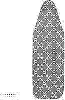 Vista 8 de Encasa XO Funda y almohadilla para tabla de planchar de 42 x 14 pulgadas, acolchado de fieltro de 0.118 in de grosor, ajuste y bloqueo de cordón