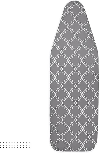 Miniatura 8 de Encasa - Fundas para tabla de planchar (44 x 13.5 pulgadas) con cordón de ajuste con acolchado de fieltro grueso de 0.118 pulgadas, ajuste fácil,