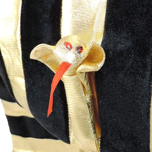 Miniatura 3 de Faraón egipcio rey Oro Lamé Headdress felpa Corona