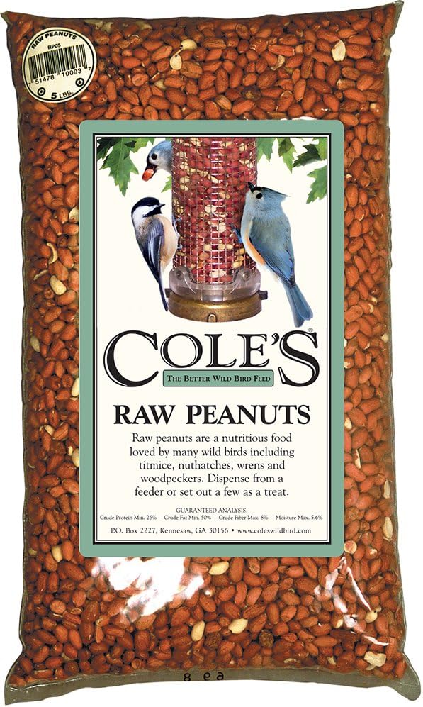 Cole's RP05 Raw Peanut Bird Food, 5Pound Wild Bird